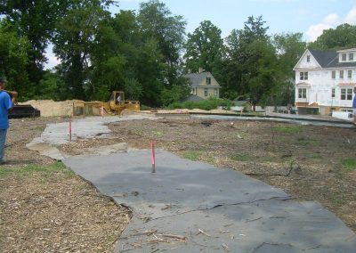 RPM under sidewalk - woodside courts subdivision 1