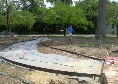 RPM under sidewalk - woodside courts subdivision