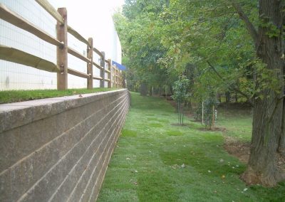 retaining wall tree preservation - rockville sportsplex 4